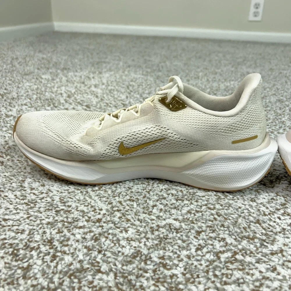 Nike Air Zoom Pegasus 41 Shoes Womens Size 10 Beige React Running Sneakers Gym